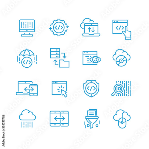 icons set of search engine optimisation