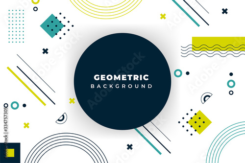 Abstract geometric background. Colorful dynamic shapes. EPS 10 stock vector