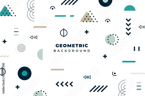 Abstract geometric background. Colorful dynamic shapes. EPS 10 stock vector