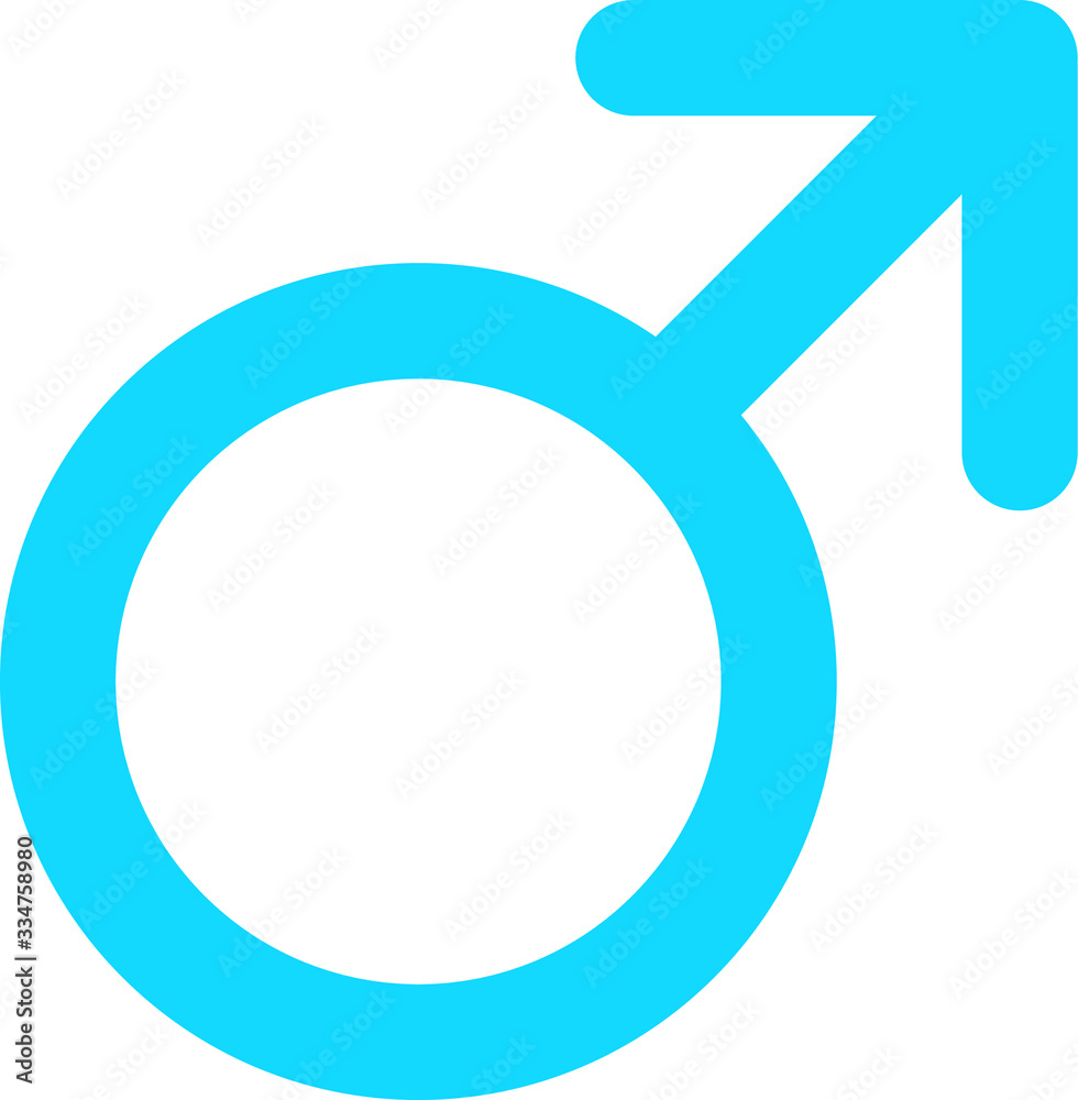 blue male icon gender black graphic. vector blue male icon gender black graphic. vector