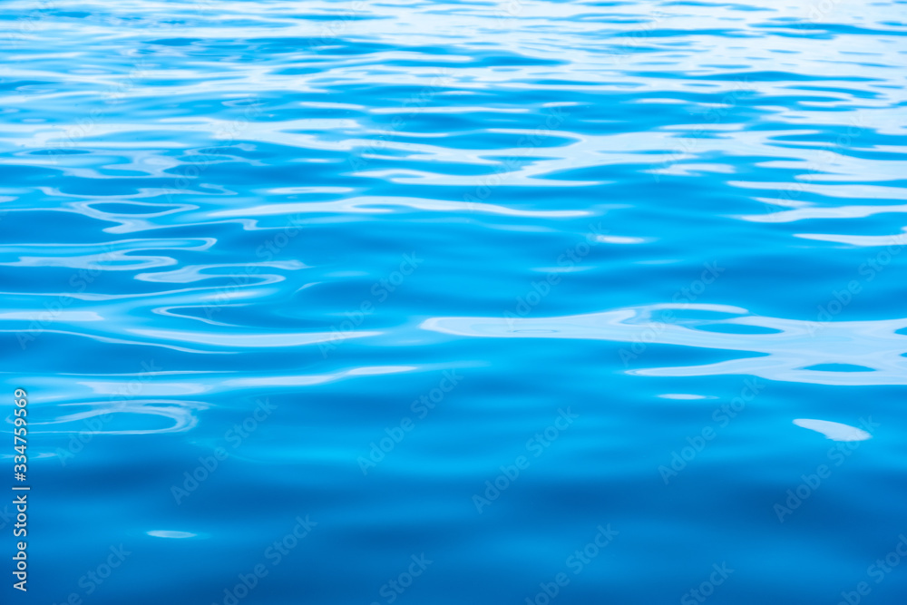 surface of beautiful blue Ocean background texture for background or backdrop