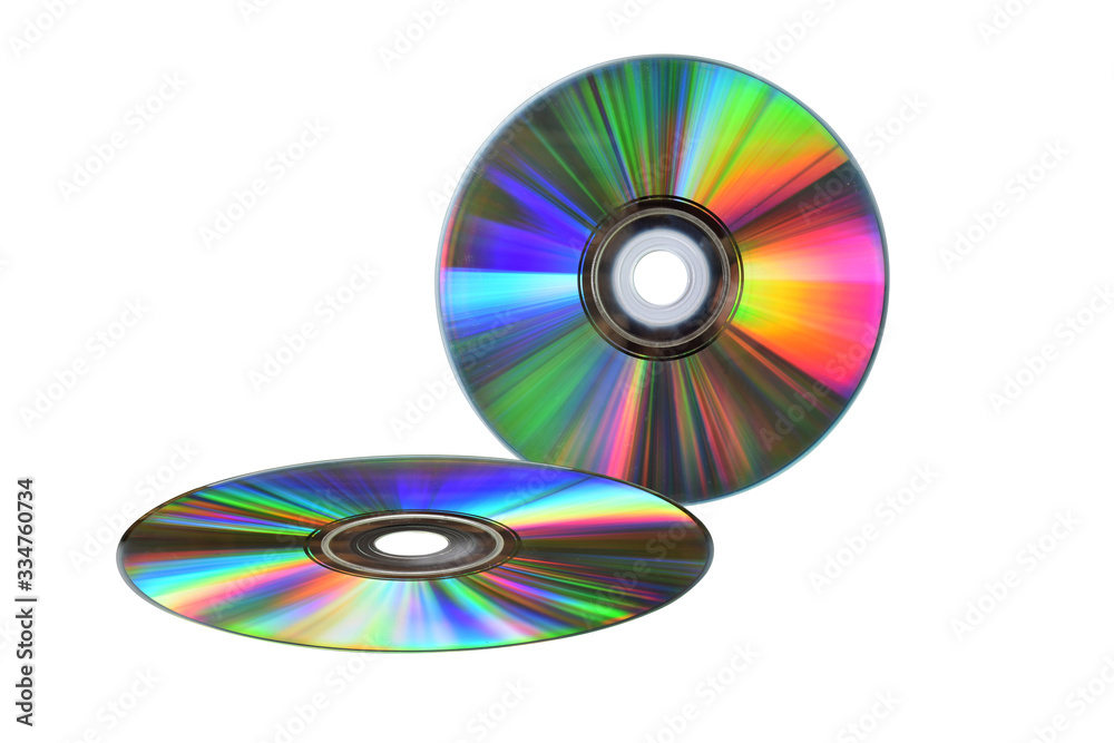 cd or dvd isolated on white background cd or dvd isolated on white background