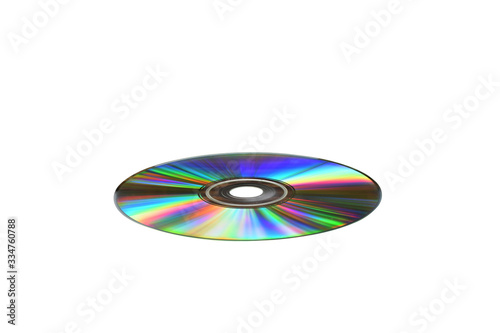 cd or dvd isolated on white background