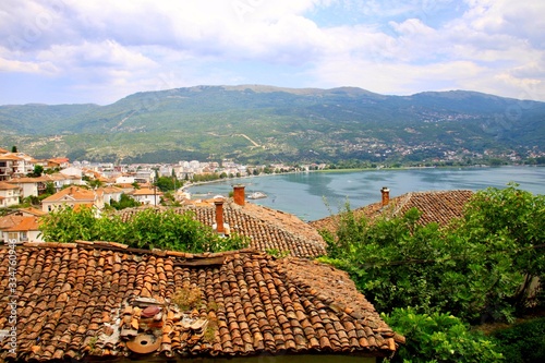 Rooftops over Ohrid Bay