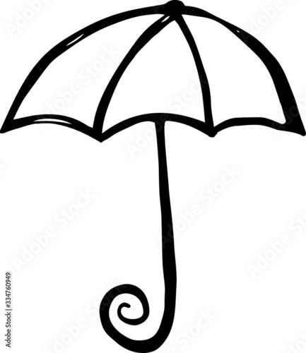 silhouette of an umbrella