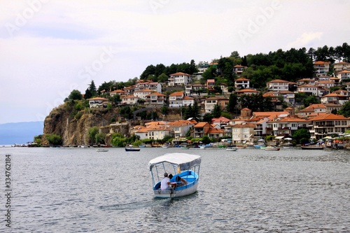 Boat on Ohrid bay
