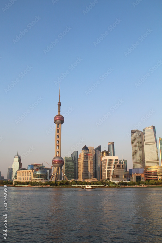 Shanghai, skyline vue du bund