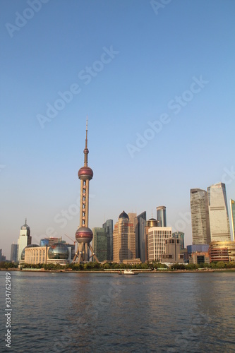Shanghai, skyline vue du bund