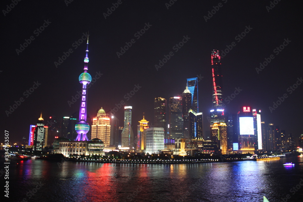 Sanghai, skyline - vue du bund