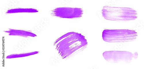 Beautiful set of watercolor brushes for painting