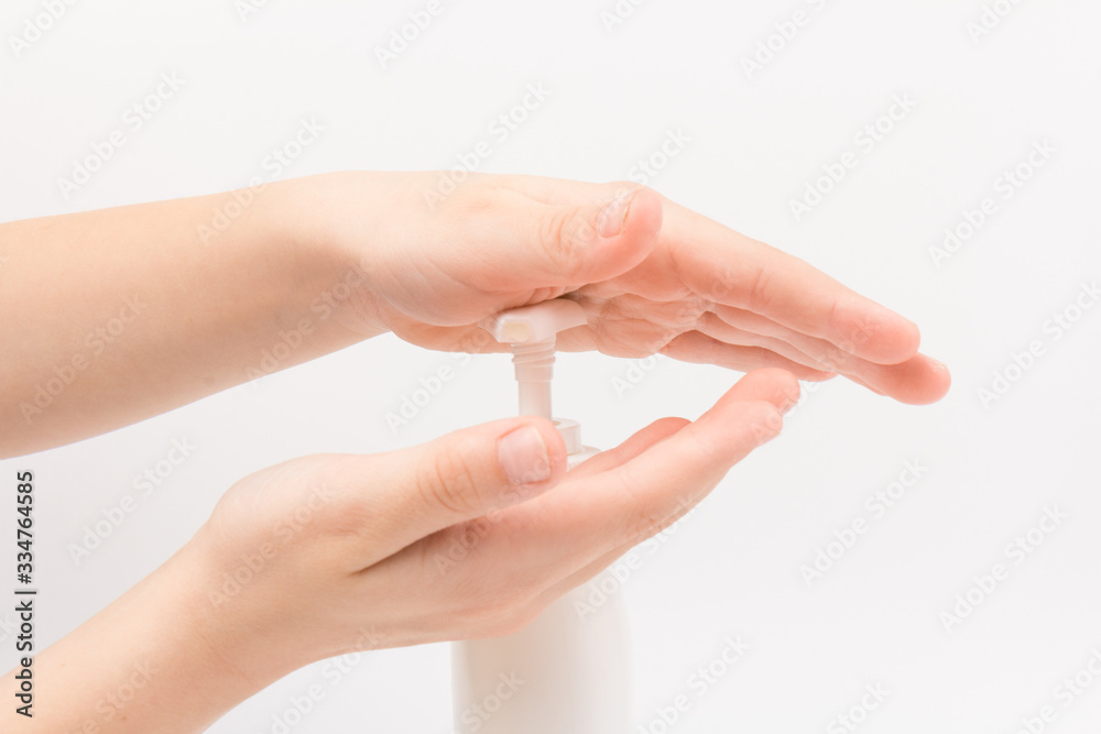 Closeup of children washing hands isolated. Cleanliness and body care concept. Global Handwashing Day Concept/Washing hands with soap Closeup of children washing hands isolated. Cleanliness and body care concept. Global Handwashing Day Concept/Washing hands with soap