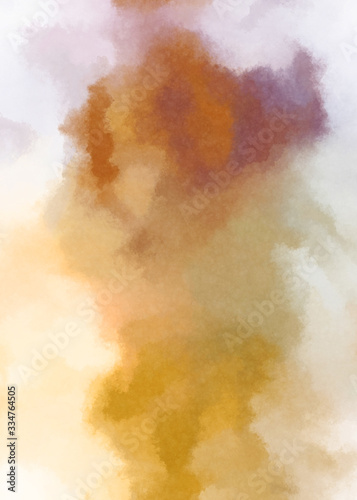 Watercolor painted background. Abstract Illustration wallpaper. Brush stroked painting. 2D Illustration. © Hybrid Graphics