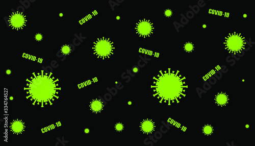 Illustrations concept coronavirus COVID-19. virus wuhan from china. Vector illustrate.