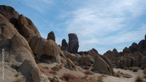 geology and arch at Alabama hills, california