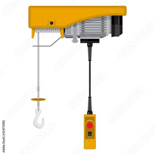 Industrial YHoist Icon Isolated on White Background.