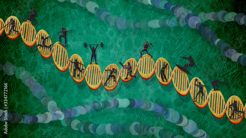 Fotografija The genetic science behind sports athletes DNA