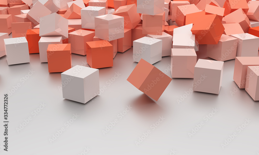 3d abstract cubes boxes background - 3d Rendering 3d abstract cubes boxes background - 3d Rendering