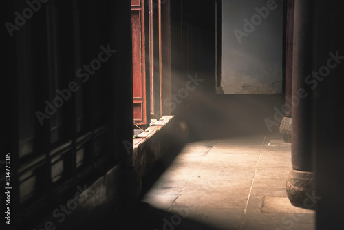 Photography The corner at Garden of Cultivation(Yi Pu) built on 1541at Suzhou,Jiangsu,China