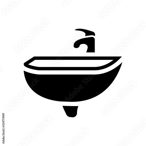 sink icon design, flat style icon collection