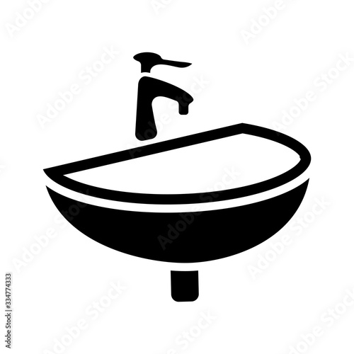 sink icon design, flat style icon collection