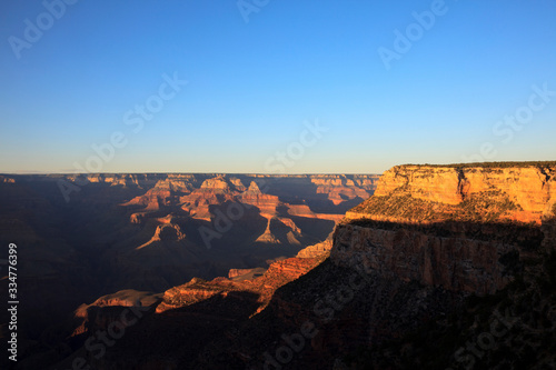 Arizona / USA - August 01, 2015: Sunset at South Rim Grand Canyon National Park, Arizona, USA