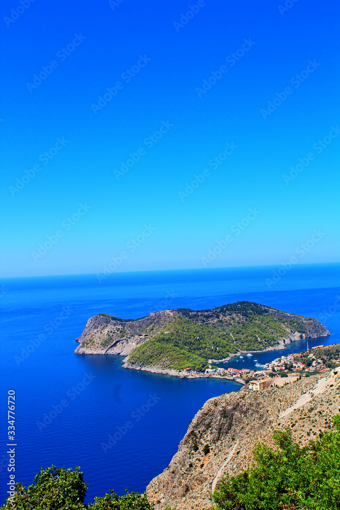 Fototapeta premium assos, kefallonia island ioanian sea greece