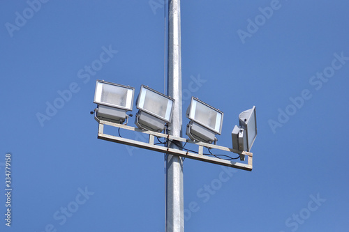 Flood Light with blue sky