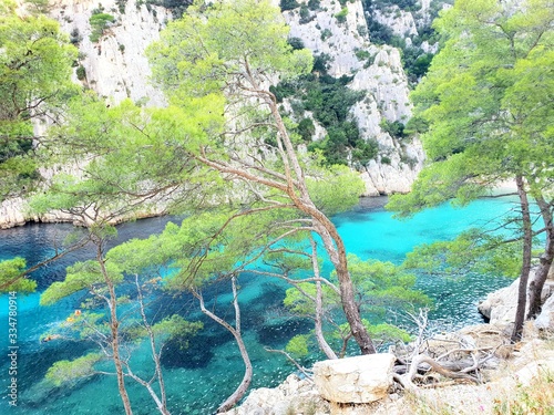 Vue sur les calanques d'En -vau à Cassis