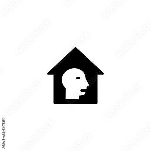 stay at home icon vector illustration