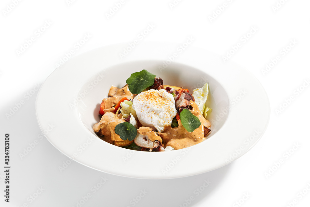 Salad in white bowl Salad in white bowl