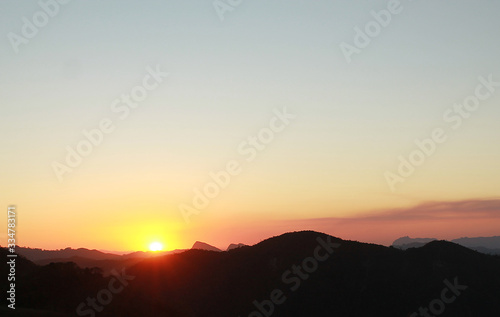 sunset over the mountains © Marcio
