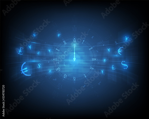 ideas for currency change  and time blue