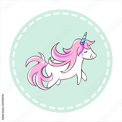  Children s vector illustration in cartoon style. fairy unicorn character