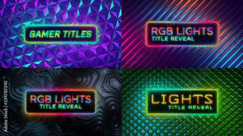 RGB Lights Title Reveal (ID: 334787340)
