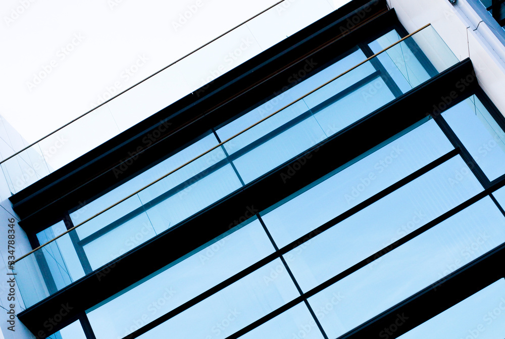 Wall of a building of modern architecture Wall of a building of modern architecture