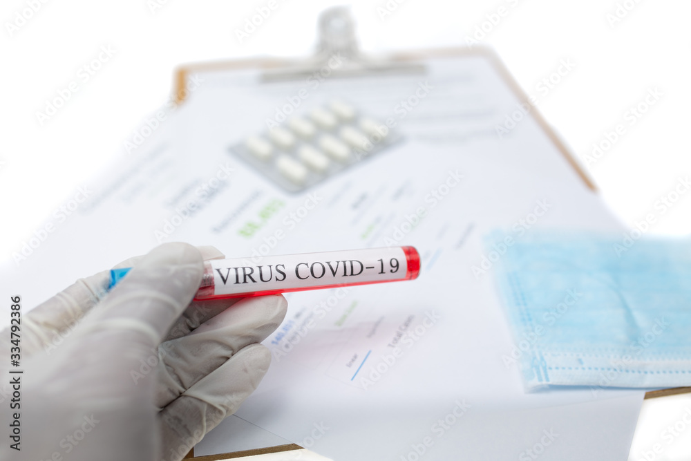 Coronavirus 2019-nCoV Blood Test. Corona virus outbreaking. Epidemic virus Respiratory Syndrome.