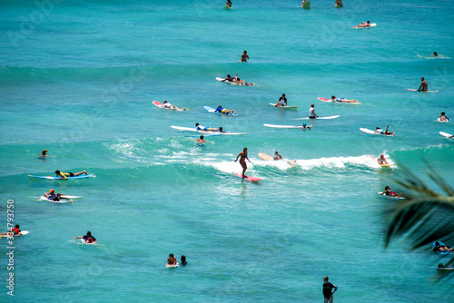 Foto group of people on beach