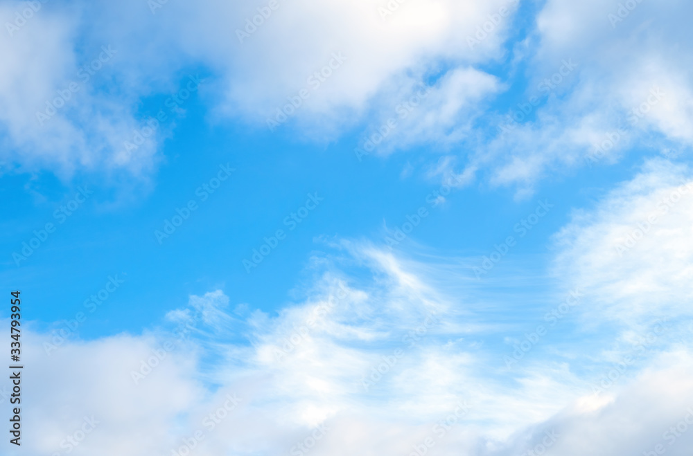 Cumulus and Cirrocumulus clouds on blue sky, nature background without focus. Cumulus and Cirrocumulus clouds on blue sky, nature background without focus.