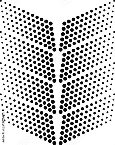 dot laser cut pattern graphic design vector art