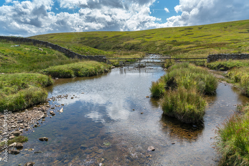 View along the River Twiss near Ingleton in Yorkshire