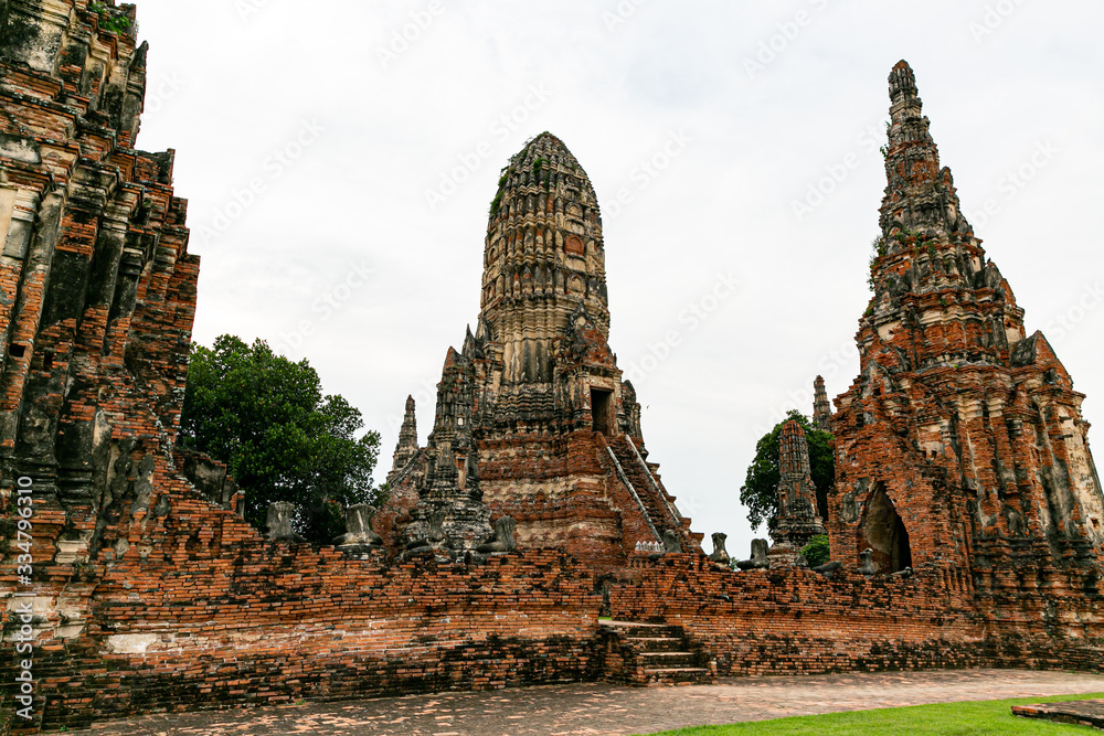 Wat Phra Mahathat in the Ayutthaya historical park, Thailand Wat Phra Mahathat in the Ayutthaya historical park, Thailand