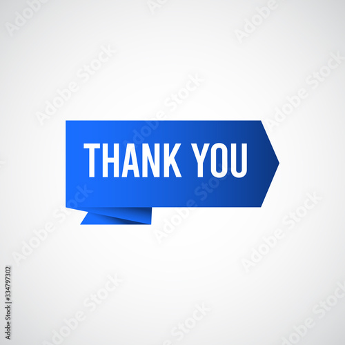 Thank You Tag Label Vector Template Design Illustration