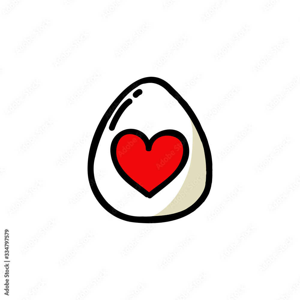 Easter egg doodle icon, vector illustration Easter egg doodle icon, vector illustration