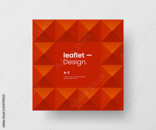 Amazing business advertisement vector mural art square banner mock up. Modern corporate abstract geometric illustration design layout background. Company identity quadrangle texture brochure template.