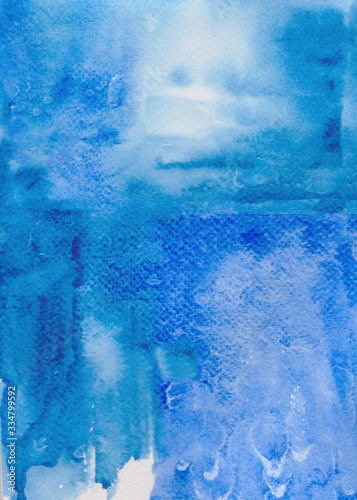 Wallpaper Mural Blue abstract watercolor texture for your design. Background for text. Torontodigital.ca