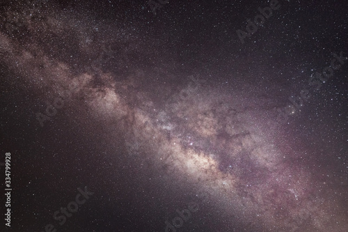 Milchstraße und galaktisches Zentrum - Stockfoto