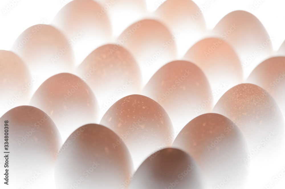 Eier weiß diagonal sortiert, modern und elegant, close-up Eier weiß diagonal sortiert, modern und elegant, close-up