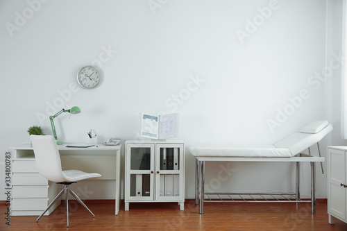 Interior of modern medical office. Doctor's workplace