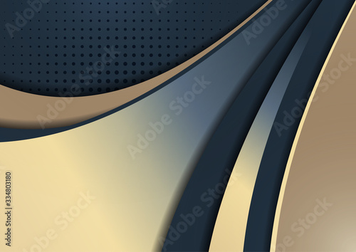 Abstract colorful background of shiny smooth wavy lines and curved shapes. Template for a business project. Vector