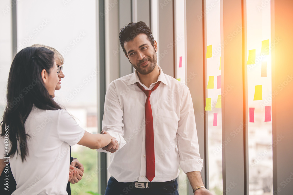 Business people shaking hands, finishing up meeting. Handshake Gesturing People Connection Deal Concept Business people shaking hands, finishing up meeting. Handshake Gesturing People Connection Deal Concept